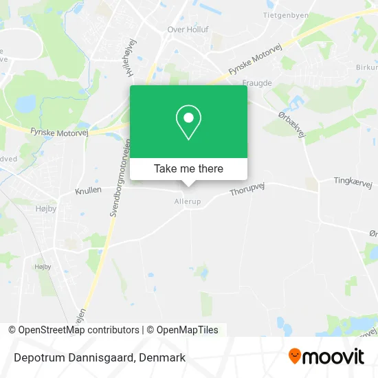 Depotrum Dannisgaard map