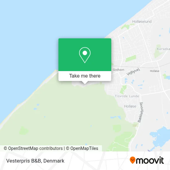 Vesterpris B&B map