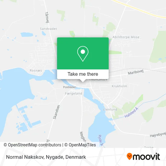 Normal Nakskov, Nygade map