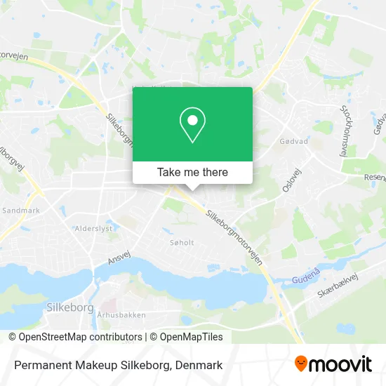Permanent Makeup Silkeborg map