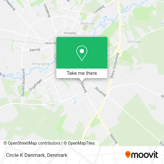 Circle K Danmark map