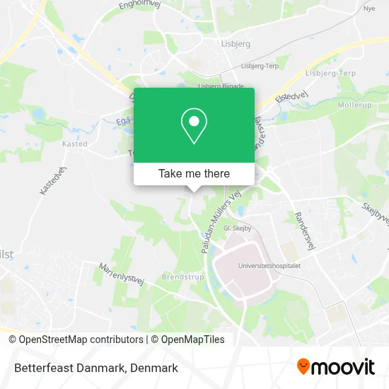 Betterfeast Danmark map