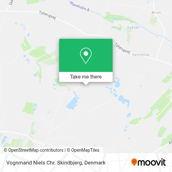 Vognmand Niels Chr. Skindbjerg map