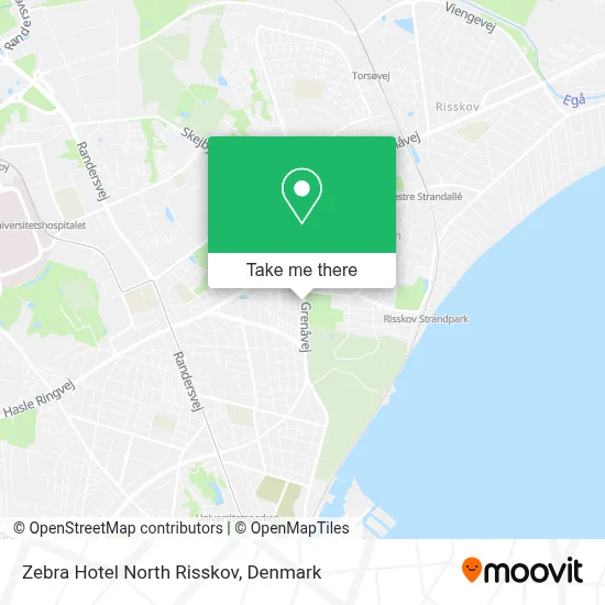 Zebra Hotel North Risskov map