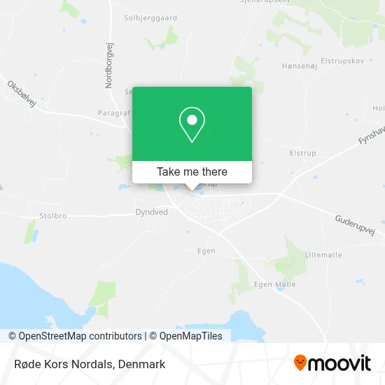 Røde Kors Nordals map