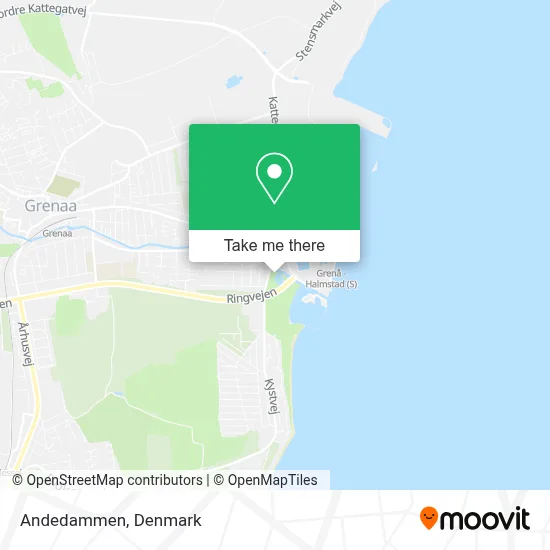 Andedammen map