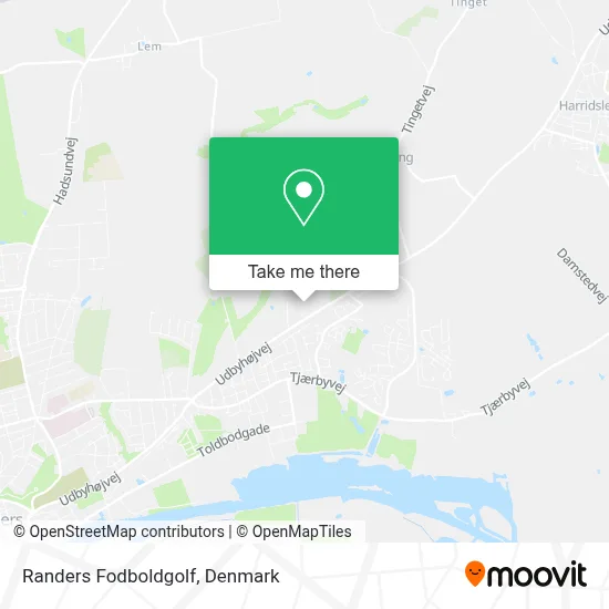 Randers Fodboldgolf map