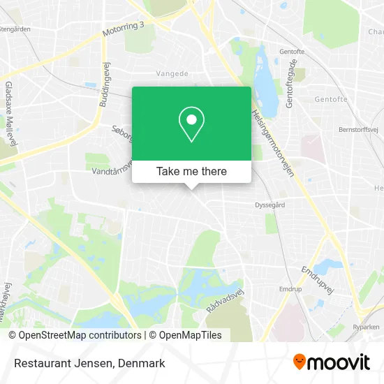 Restaurant Jensen map