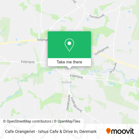 Cafe Orangeriet - Ishus Cafe & Drive In map