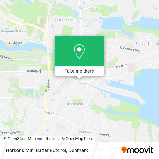 Horsens Mini Bazar Butcher map