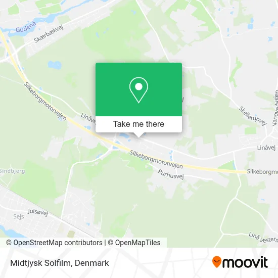 Midtjysk Solfilm map