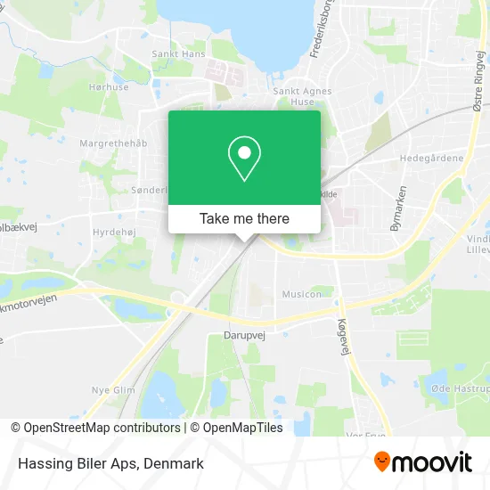 Hassing Biler Aps map