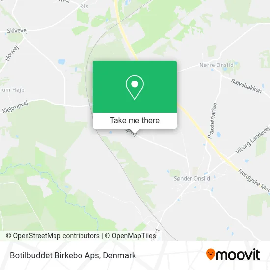 Botilbuddet Birkebo Aps map