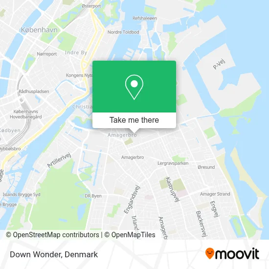 Down Wonder map