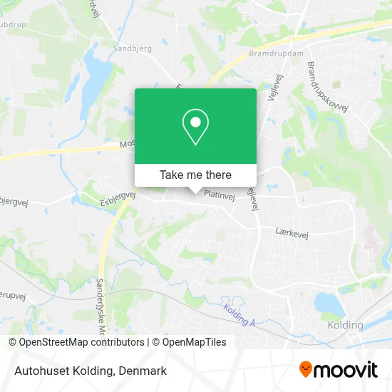 Autohuset Kolding map