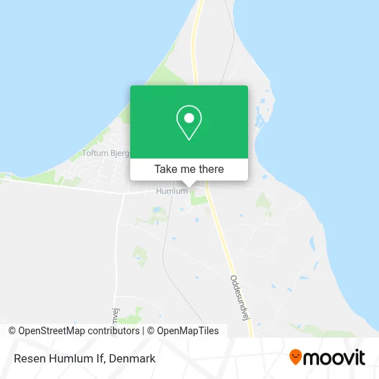 Resen Humlum If map