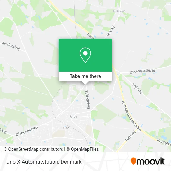 Uno-X Automatstation map