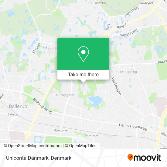 Uniconta Danmark map