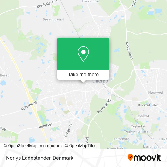 Norlys Ladestander map