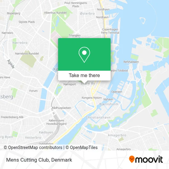 Mens Cutting Club map