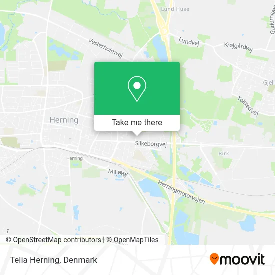 Telia Herning map