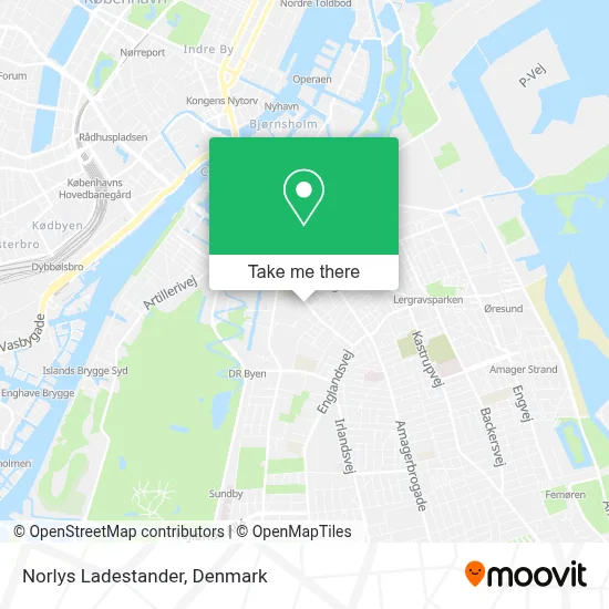 Norlys Ladestander map