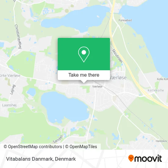 Vitabalans Danmark map