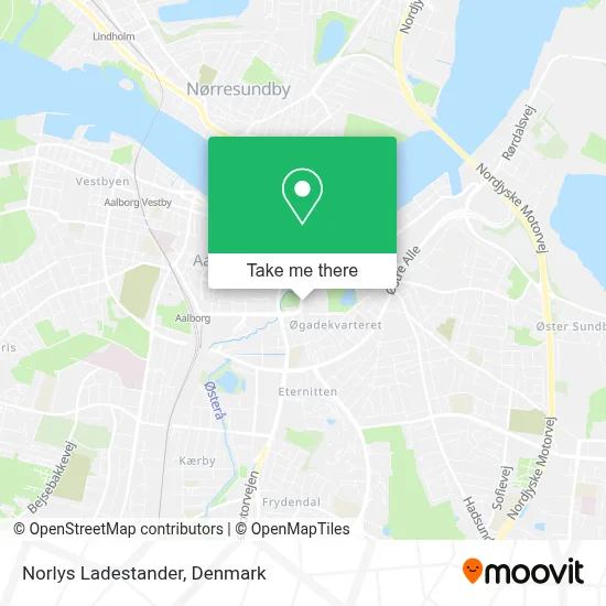 Norlys Ladestander map