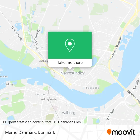 Memo Danmark map