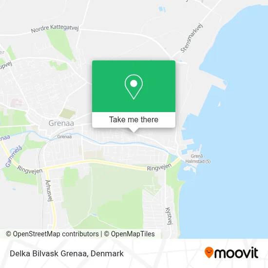 Delka Bilvask Grenaa map