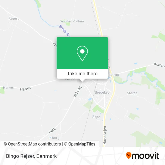 Bingo Rejser map