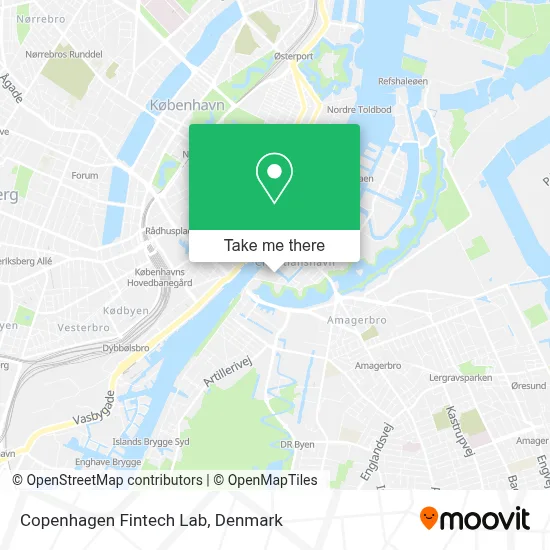 Copenhagen Fintech Lab map