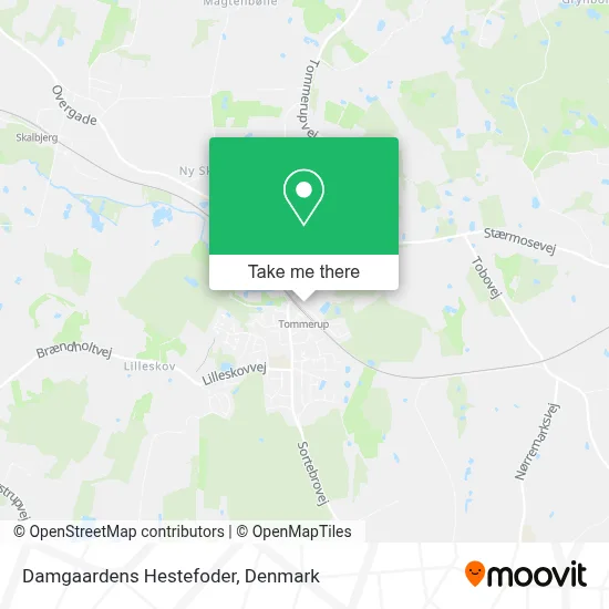 Damgaardens Hestefoder map