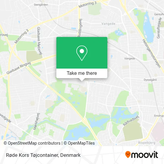 Røde Kors Tøjcontainer map