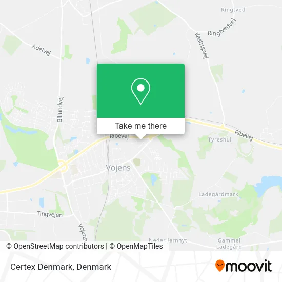 Certex Denmark map