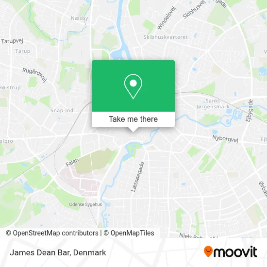James Dean Bar map