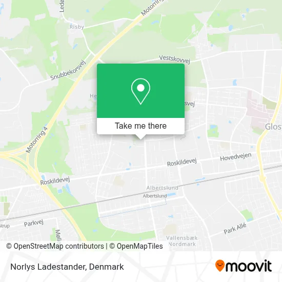 Norlys Ladestander map