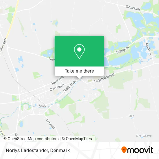 Norlys Ladestander map