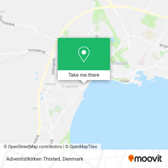 Adventistkirken Thisted map
