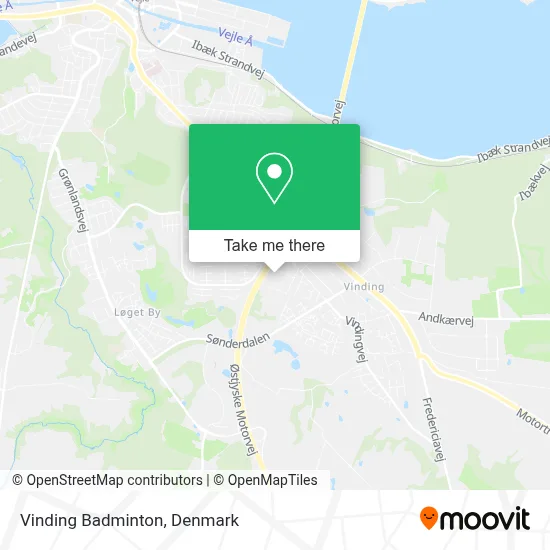 Vinding Badminton map