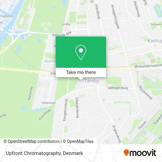 Upfront Chromatography map