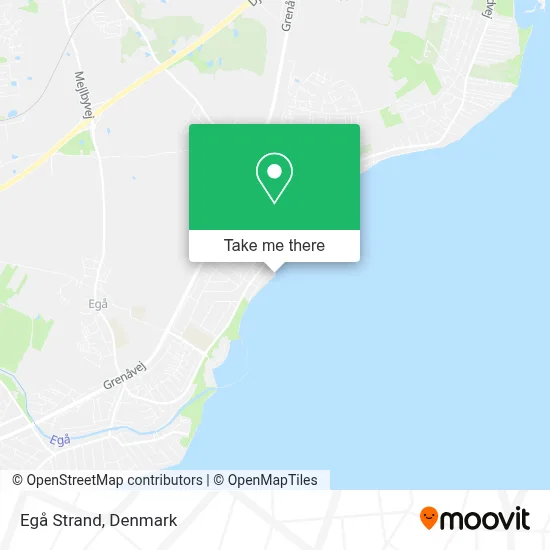 Egå Strand map