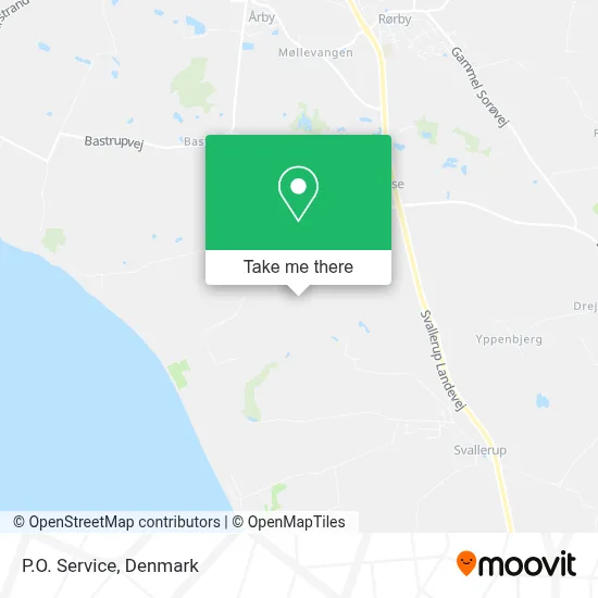 P.O. Service map