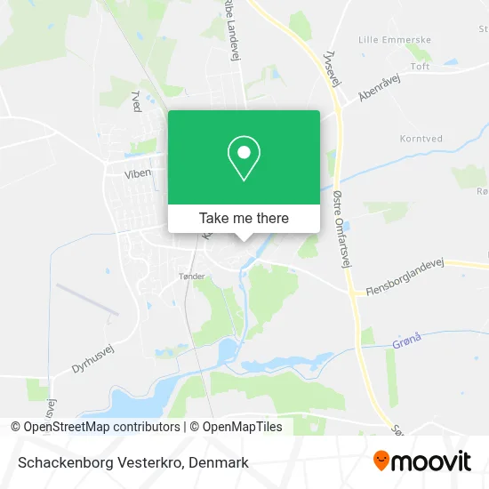 Schackenborg Vesterkro map