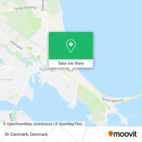 Br Danmark map