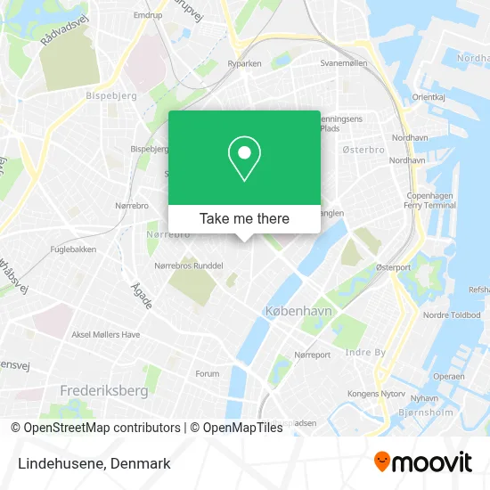 Lindehusene map