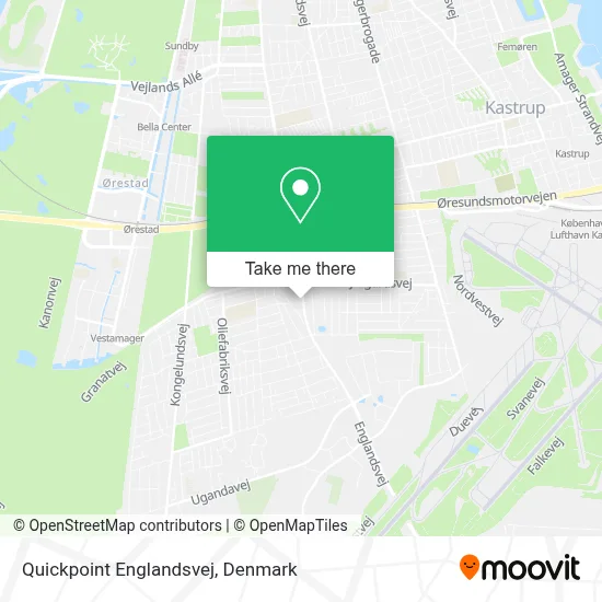 Quickpoint Englandsvej map