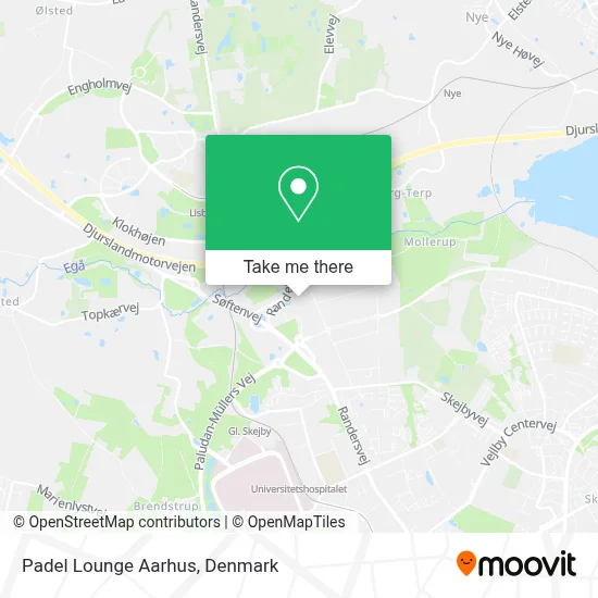 Padel Lounge Aarhus map