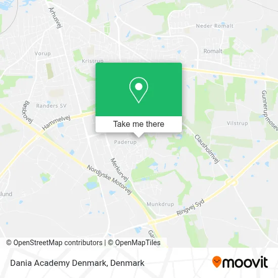 Dania Academy Denmark map