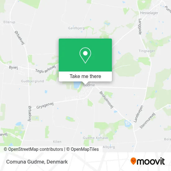 Comuna Gudme map